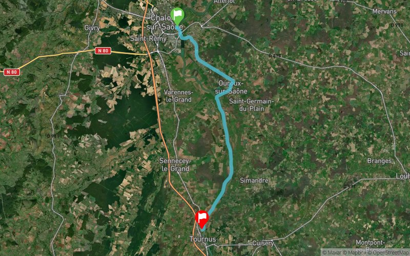 Trace de Trail : Chalon Tournus