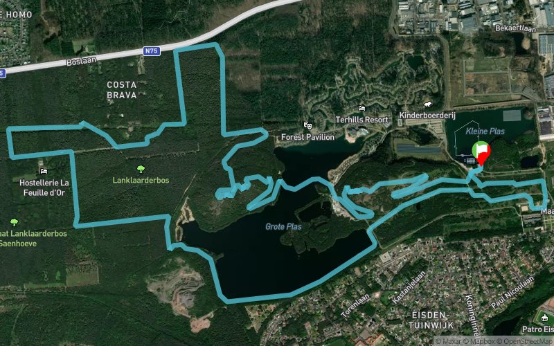 3151 Map Trace de Trail : 2026 - 15 K Terhills Trail Summer